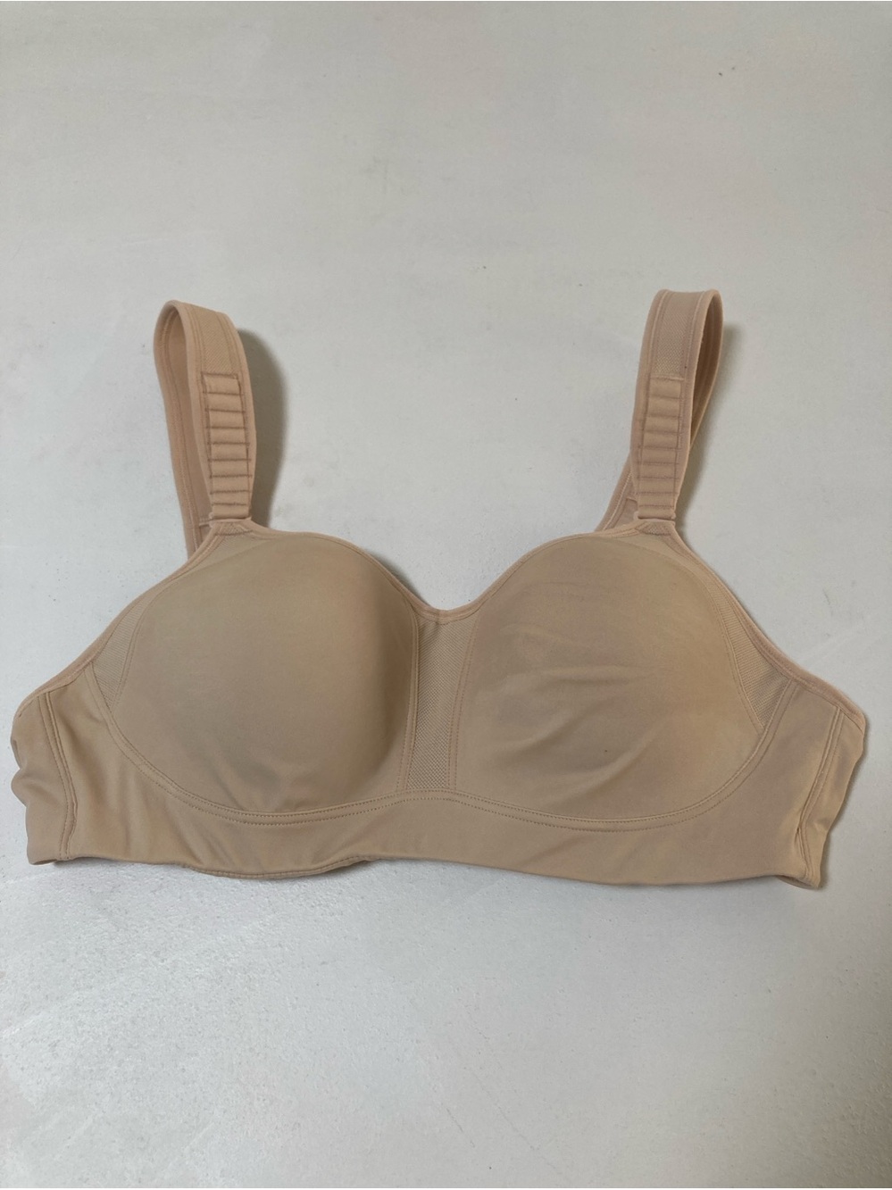 Delimira Contour Sports Bra High Impact Full Support Size 40B Beige Tan Nude